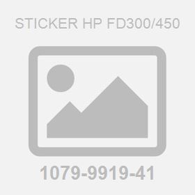 Sticker HP FD300/450